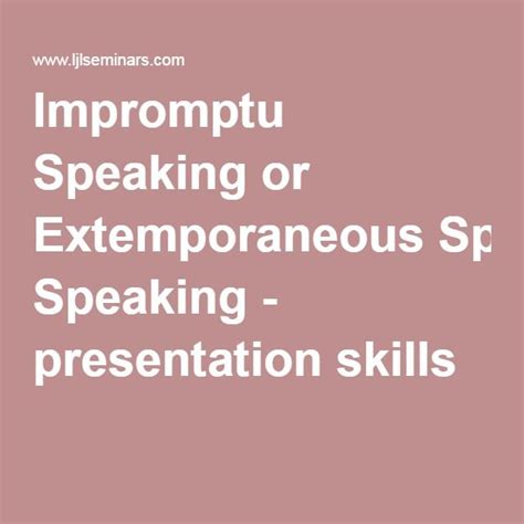 What's The Difference Between Impromptu And Extemporaneous Speech ...