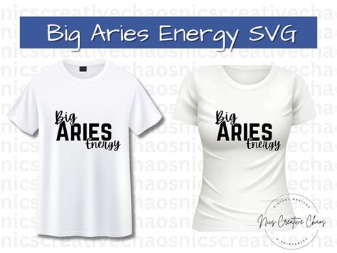 Big Aries Energy Svg Png Astrology Aries Cut Files Aries Svg Png