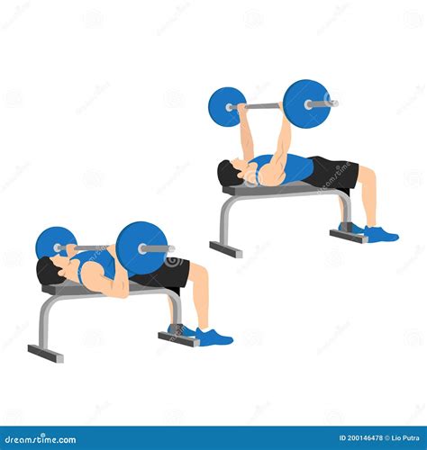 Barbell On Bench Cartoon Vector | CartoonDealer.com #71803961