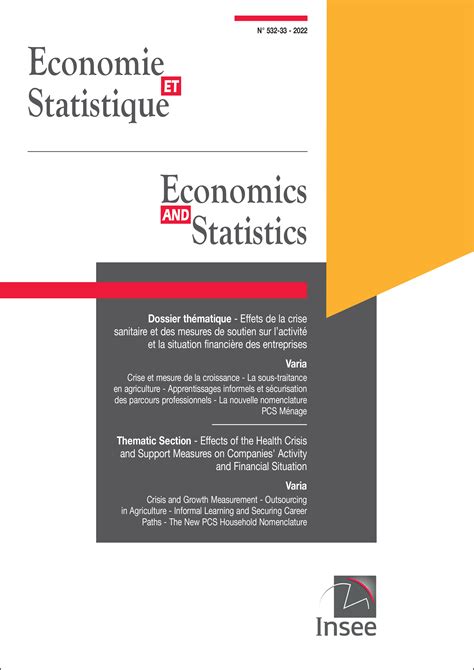 Economie Et Statistique Economics And Statistics N° 532 533 Les