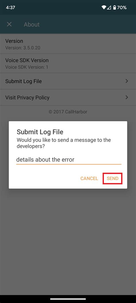 Submit A Log File Callharbor Ticketing