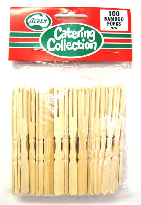 Bamboo Forks 9cm Pack Of 100 — Red Fox Party Supplies