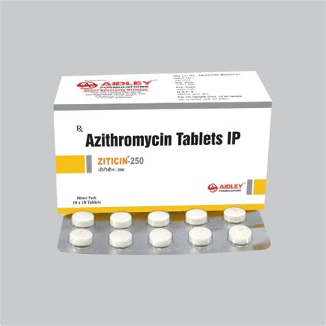 AZITHROMYCIN 250mg Tablet Manufacturer and Supplier in India