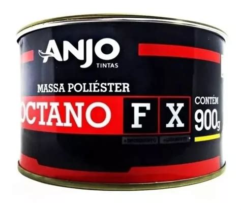 Massa Poliéster Octano Fx 900g Anjo Catalisador Cx C 12un Frete grátis