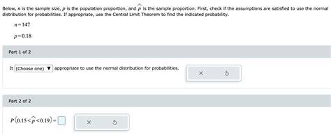 Solved Below N Is The Sample Size P Is The Population Chegg