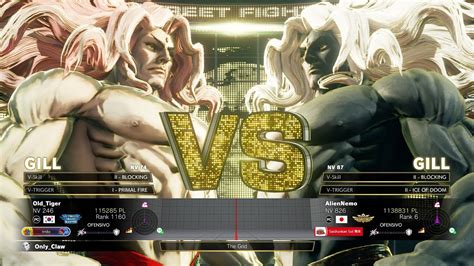 SFV Champion Edition Old Tiger GILL Vs AlienNemo GILL Online