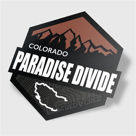 Paradise Divide Trail Sticker Tred Cred