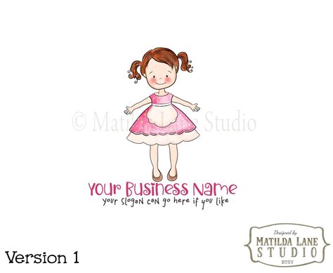 Dolly Logo, Watercolor Logo, Custom Logo Design, Hand Drawn Design ...