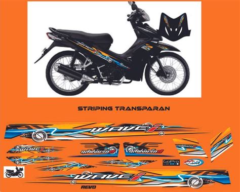 Jual Striping Revo Fit Dan Revo Absolute Transparan List Sticker