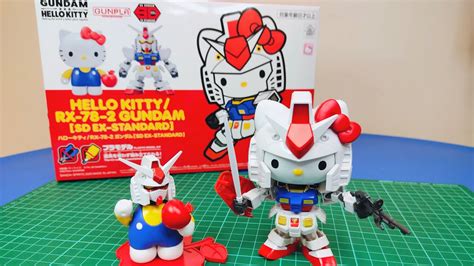 [unboxing And Speed Build] Hello Kitty Rx 78 2 Gundam Sd Ex Standard