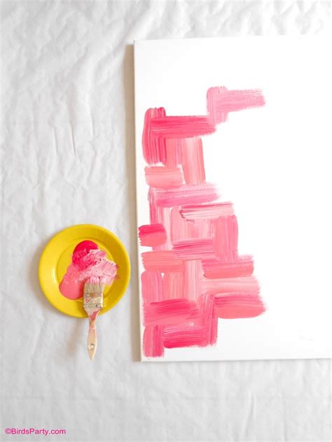 Easy DIY Wall Art Painted Canvas - Party Ideas | Party Printables Blog