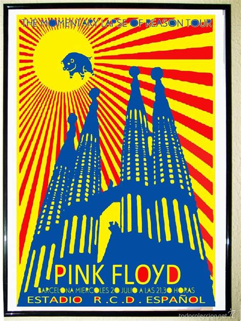 Poster Concierto De Pink Floyd 20 July 1988 Barcelona Spain Estadio Rcd Espanol Foto 1