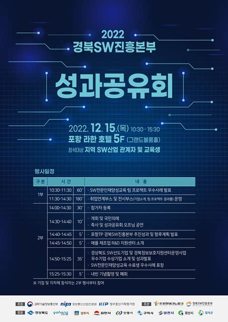 포항tp 2022 경북sw진흥본부 성과공유회 개최