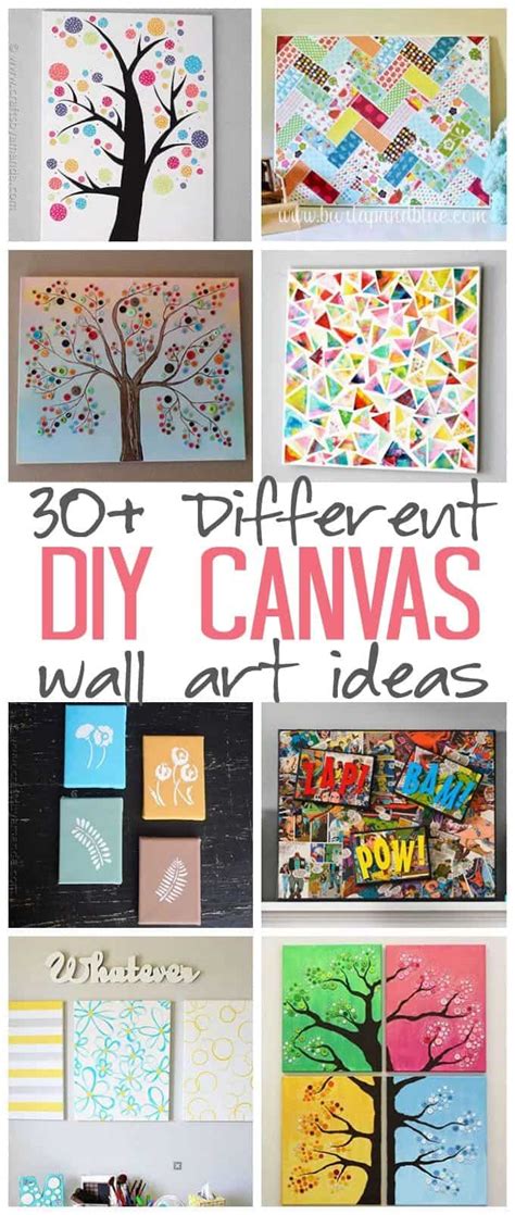 DIY Canvas Wall Art Ideas: 35+ canvas tutorials