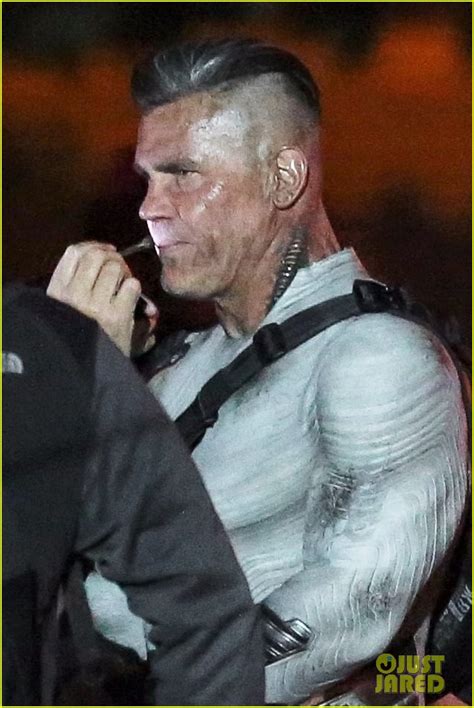 Josh Brolin Films Deadpool 2 In His Skin Tight Cable Costume Photo 3968048 Josh Brolin