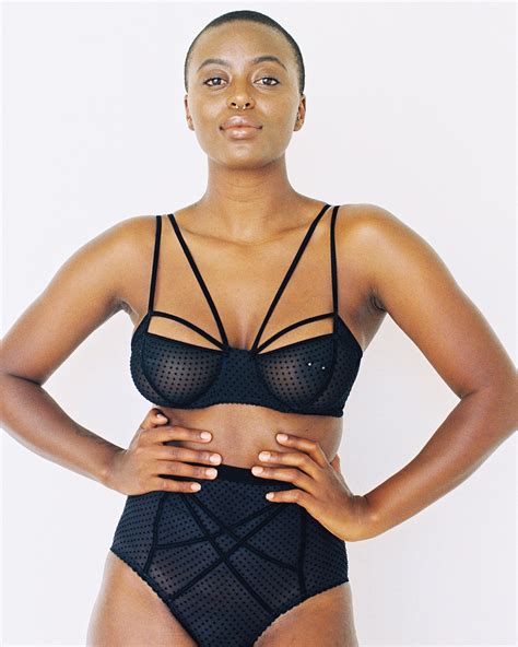 Lonely Gigi Underwire Bra Black Dot