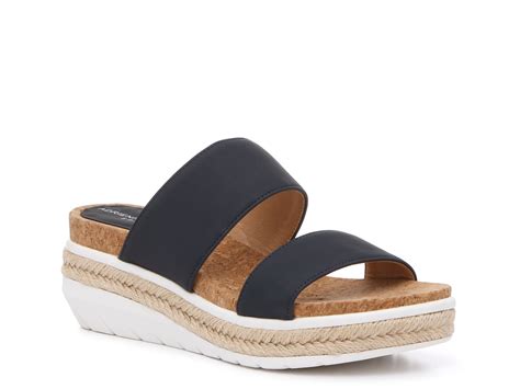 Adrienne Vittadini Cara Wedge Sandal Free Shipping Dsw