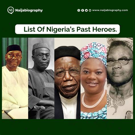 top  nigerian heroes  heroines   achievements