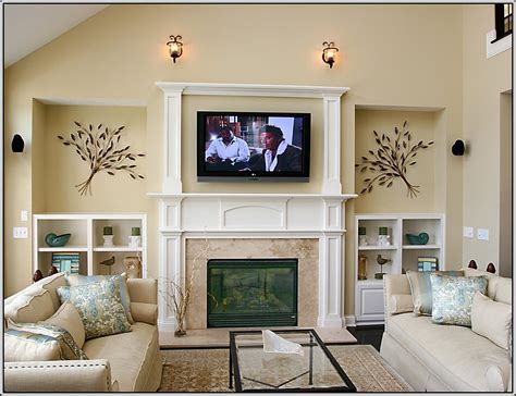 Living Room Setup With Fireplace | Fireplace Designs