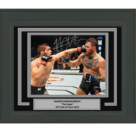 Framed Autographedsigned Khabib Nurmagomedov Conor Mcgregor 16x20 Photo Jsa Coa Ebay