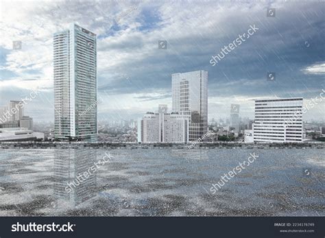 raining city view scenery images stock  vectors