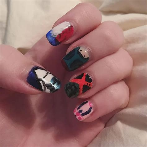 Boku No Hero Nails That I Free Handed Nails Anime Nails Cute