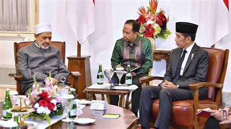 Presiden Jokowi Sambut Kunjungan Grand Syekh Al Azhar Vlix Id