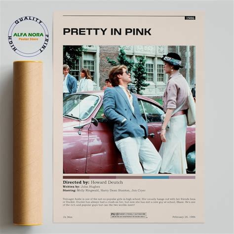 Minimalist Pretty In Pink Movie Poster Etsy