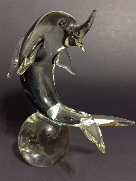 Artist Hand Signed S Puccini Murano Glass Dolphin Oct 21 2015