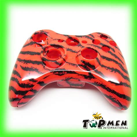 Red Tiger Hydro Dipped Shell For XBox360 Controller China Hydro Dip