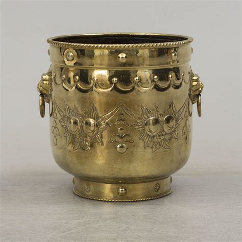 An 18th Century Brass Flower Pot Bukowskis