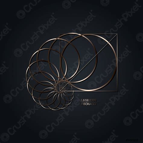 Fibonacci Secuencia C Rculo Proporci N Dorada Formas Geom Tricas