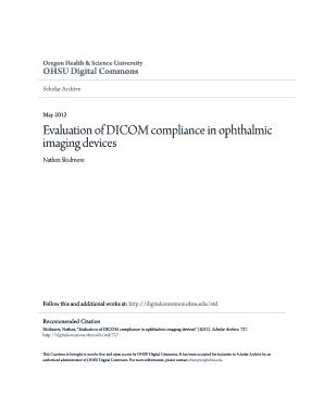 Fillable Online Evaluation Of DICOM Compliance In Ophthalmic Imaging