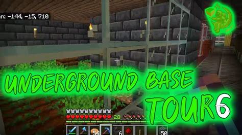 A Brief Tour Of My Ultimate Underground Survival Mega Base 6 Minecraft Base Tours Youtube