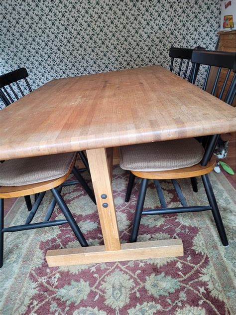 Butcher Block Table Refinish Saratoga County Charlton New York