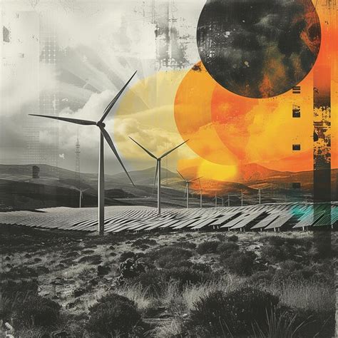 Premium Photo Dawn Of Renewable Energy Art Collage