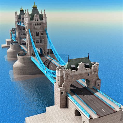 London Tower Bridge 3d Model London Tower Bridge By 3dmolier