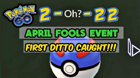 St Ditto Caught From Its New Disguise In Pok Mon Go April Fools