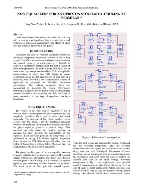 PDF New Equalizers For Antiproton Stochastic Cooling At Fermilab