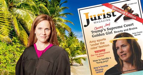 Amy Coney Barrett makes cover of Jurist Magazine Swimsuit Edition ...