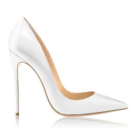 SWAMI VERNICE BIANCO 120mm Stiletto Heels White Stilettos White