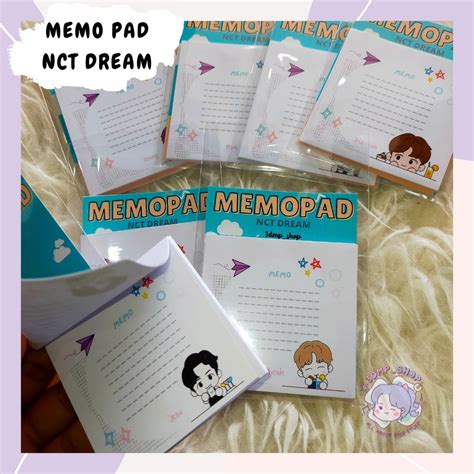 Jual Memo Pad Memopad Notes Catatan Nct Dream Beat Box Cafe Dream