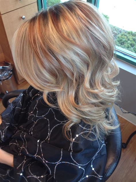 Pin On Hair By Melissa Lobaito Blonde Hair With Copper Lowlights