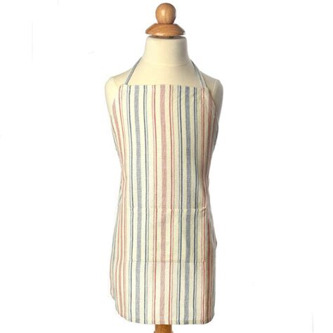 Childrens Apron Ticking Stripe Donegood