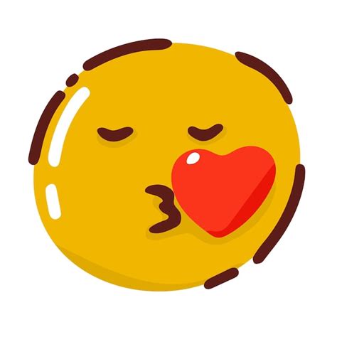 Kuss emoji-Vektoren und -Illustrationen zum kostenlosen Download | Freepik
