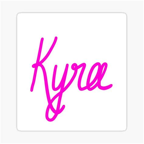 Kyra Name Sticker Hand Drawn Sticker For Sale By Laurenjohns Redbubble