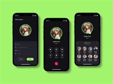Contact list UI design on Behance