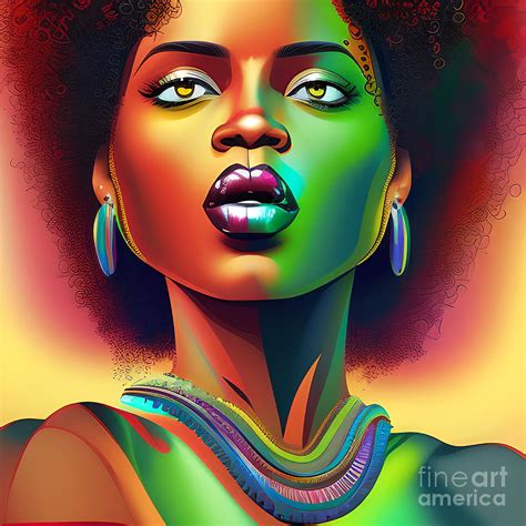 Golden Sista Melanin Queen Digital Art By Ebony Fuller Fine Art America