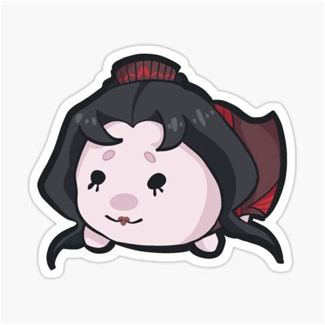 Idv Michiko Geisha Tsumtsum Sticker By Mothcrowne Redbubble