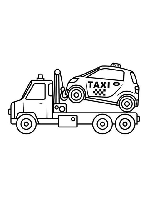 Tow Truck coloring pages